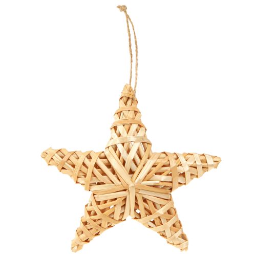 Produkt Gwiazdki dekoracyjne choinkowe, ozdoby z rattanu 14,5cm 3 sztuki