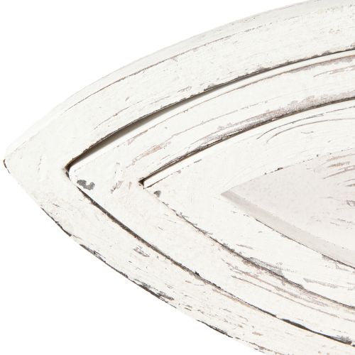 Produkt Taca dekoracyjna drewniana Rybka Biała Naturalna L30/40/50cm Zestaw 3 sztuk