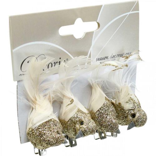 Produkt Deco para gołębi Deco ptaki z klipsem Golden L5cm 4 szt