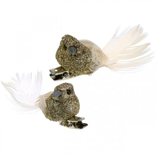 Produkt Deco para gołębi Deco ptaki z klipsem Golden L5cm 4 szt