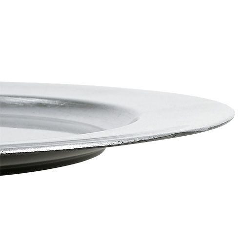 Produkt Talerz dekoracyjny srebrny Ø28cm