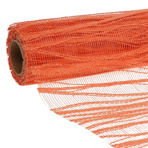 Floristik24 Tkanina dekoracyjna na bieżnik pomarańczowy 26cm x 300cm