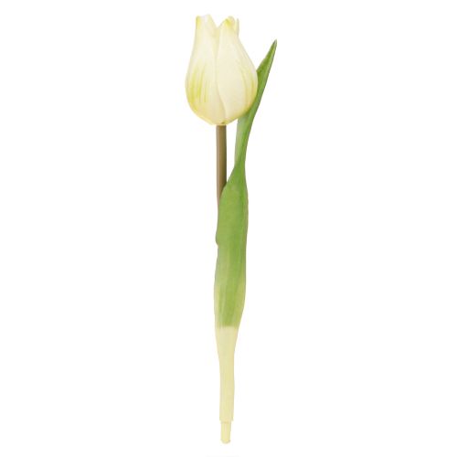 Produkt Tulipany dekoracyjne sztuczne kwiaty biało-kremowe 20cm 6 szt