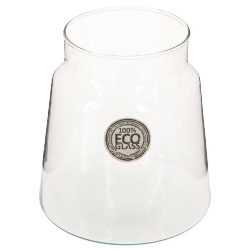 Produkt Wazon dekoracyjny szklany wazon na kwiaty transparentny Ø14cm H15cm