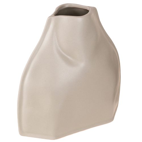 Produkt Wazon dekoracyjny ceramiczny szary nowoczesny ceramiczny wystrój 22×9×22,5 cm