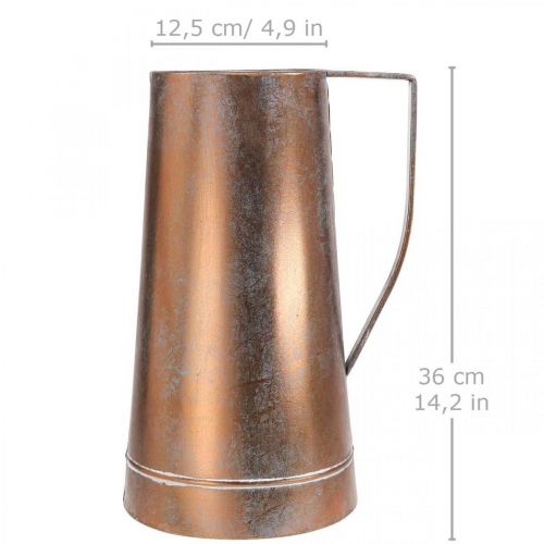 Produkt Wazon dekoracyjny miedziany dzbanek dekoracyjny vintage dekoracyjny szer. 21 cm wys. 36 cm