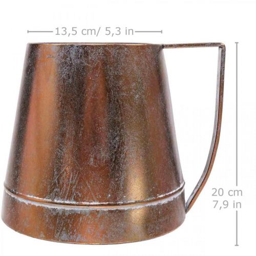 Produkt Wazon dekoracyjny metalowy miedziany dzbanek ozdobny dzbanek dekoracyjny S24cm W20cm