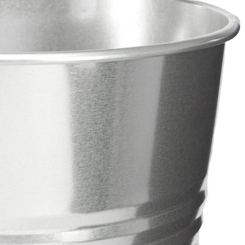 Produkt Wazon dekoracyjny metalowy stożkowy wysoki wazon srebrny Wazon wys. 34cm 11L