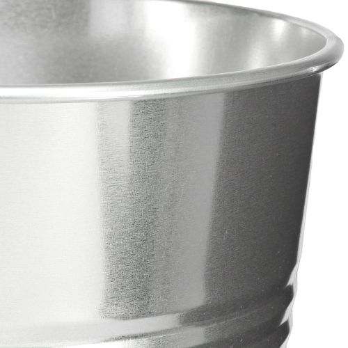 Produkt Wazon dekoracyjny metalowy stożkowy wysoki wazon srebrny H38,5cm 14,5L