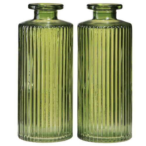 Produkt Wazony dekoracyjne zielone mini wazony szkło retro Ø5cm H13cm 6 szt
