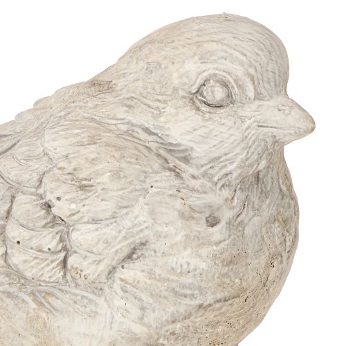 Produkt Dekoracyjna figurka ptaka wróbel odlewany kamień bielony wys. 12,5 cm