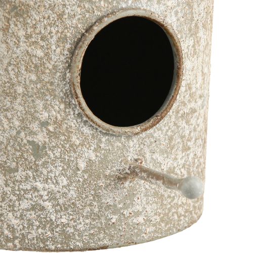 Produkt Dekoracyjna metalowa budka dla ptaków wisząca ozdoba w stylu antycznym Ø15cm H21cm