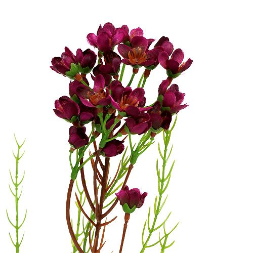 Produkt Gałązka dekoracyjna z kwiatami Erika 80cm 3szt
