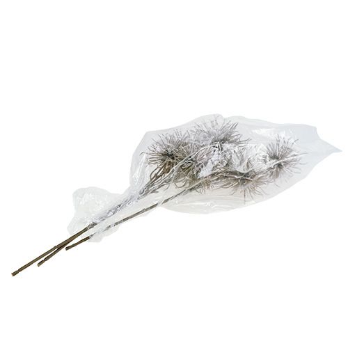 Gałązka ozdobna ze śniegiem 45cm 3szt | Floristik24.pl