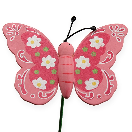 Produkt Motyl na patyczku 8cm 18 szt