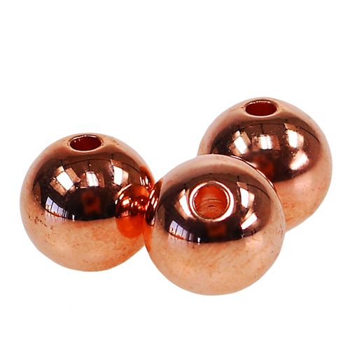 Produkt Koraliki ozdobne miedziane metaliczne 14mm 35 szt