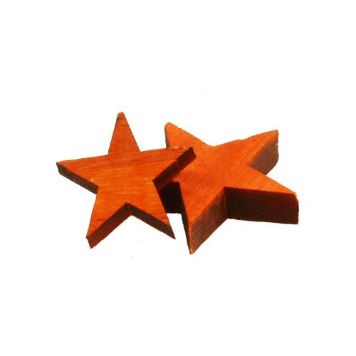 Produkt Gwiazdy drewniane mix pomarańczowy do rozsypywania 3-5cm 72szt.