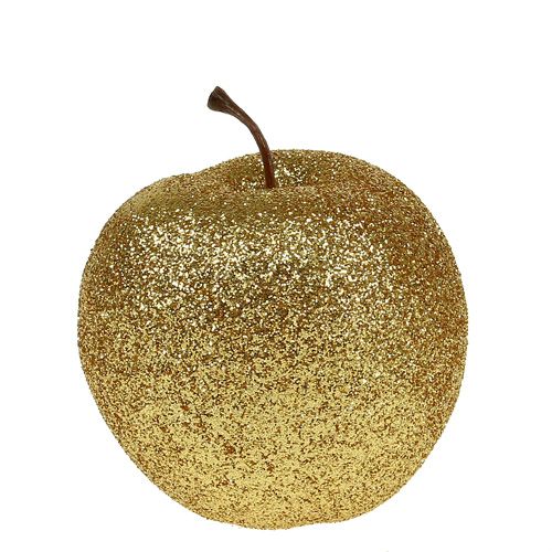 Floristik24 Deco jabłka złote z miką Ø6cm 12szt.