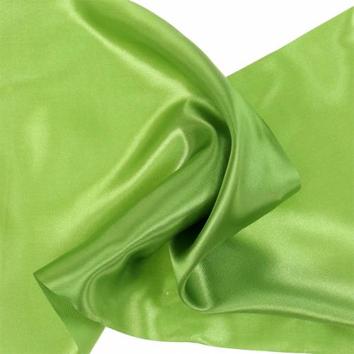 Floristik24 Wstążka Satin Ribbon Table Ribbon Olive-Green 200mm 10m