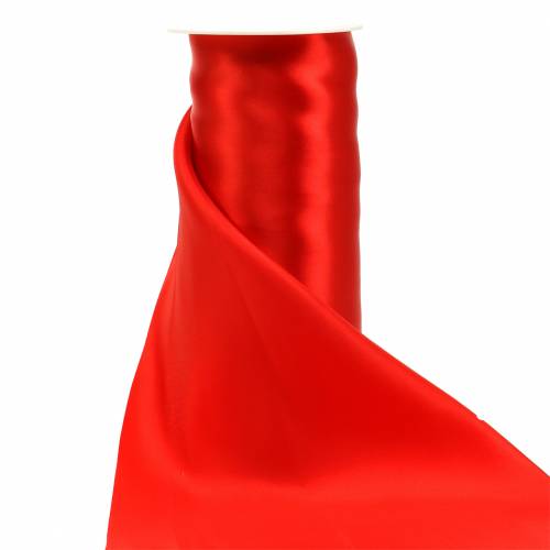 Floristik24 Wstążka Satin Ribbon Wstążka stołowa czerwona 200mm 10m