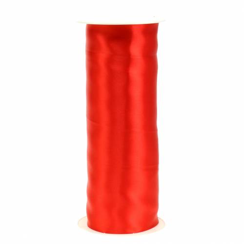 Floristik24 Wstążka Satin Ribbon Wstążka stołowa czerwona 200mm 10m