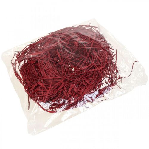 Produkt Rafia dekoracyjna do wykonania rafii naturalnej czerwona 200g