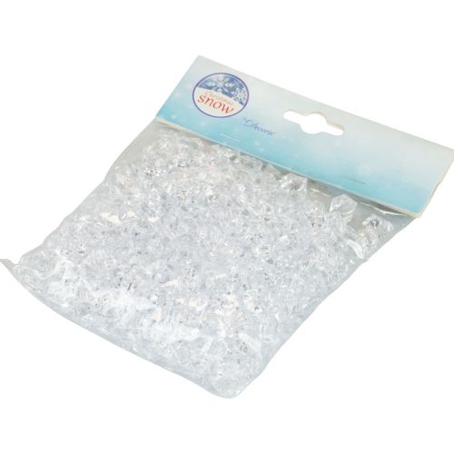 Produkt Dekoracyjne kostki lodu, sztuczne kostki lodu, akrylowe, przezroczyste, 1 cm, 200 g