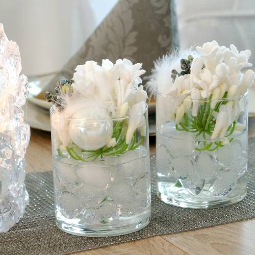 Floristik24 Deco kostki lodu pływające 2,5cm - 4cm 500g