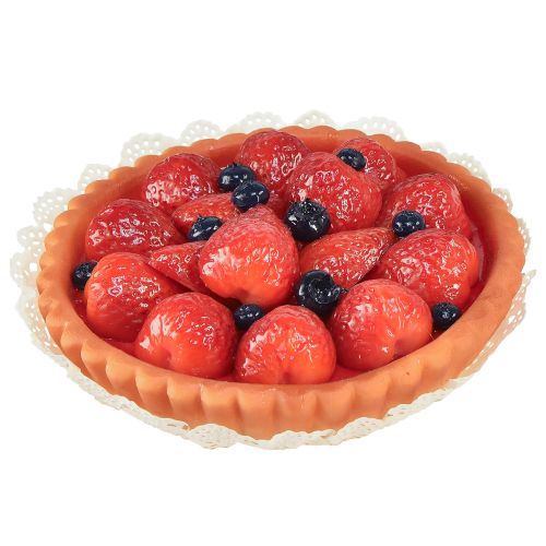 Floristik24 Dekoracja ciasto truskawkowe manekin piekarniczy Ø15cm