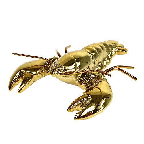 Floristik24 Figurka dekoracyjna homar 8cm złota