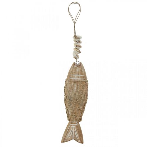 Produkt Ozdobna rybka, drewniana rybka Deko, drewniana zawieszka rybka 21cm