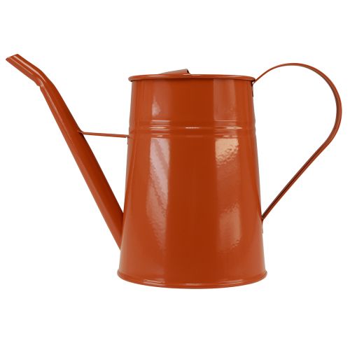 Produkt Dekoracyjna konewka metalowa dekoracja pomarańczowo-brązowa 1,7L W23cm