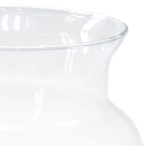 Produkt Dekoracyjny szklany wazon-latarnia ze szkła przezroczystego Ø18cm W20cm