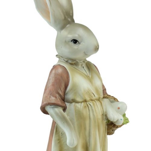 Produkt Dekoracyjny zajączek-królik-koszyczek dla kobiety Pisanki figurka dekoracyjna Wielkanoc wys. 37cm