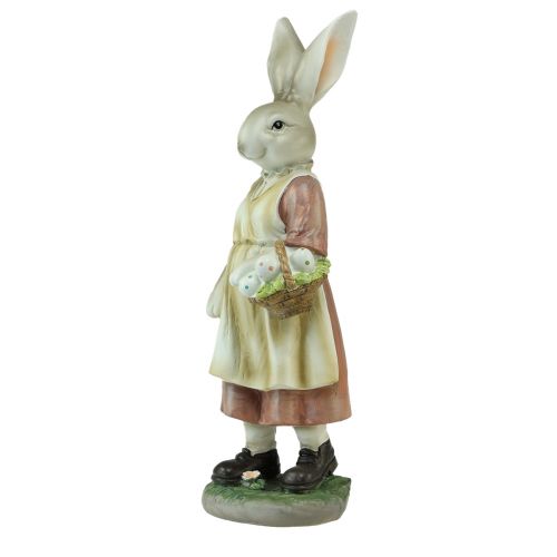 Produkt Dekoracyjny zajączek-królik-koszyczek dla kobiety Pisanki figurka dekoracyjna Wielkanoc wys. 37cm