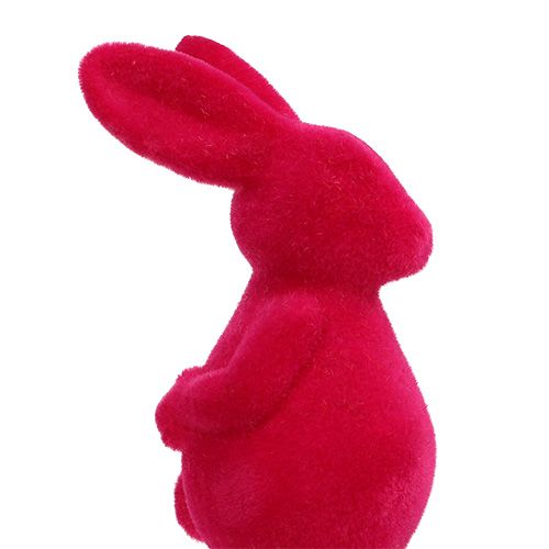 Floristik24 Ozdobne flokowane króliczki assorted. 13cm 8szt.