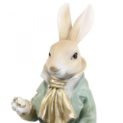 Floristik24 Deco królik para królików figurki vintage wys.40cm 2szt