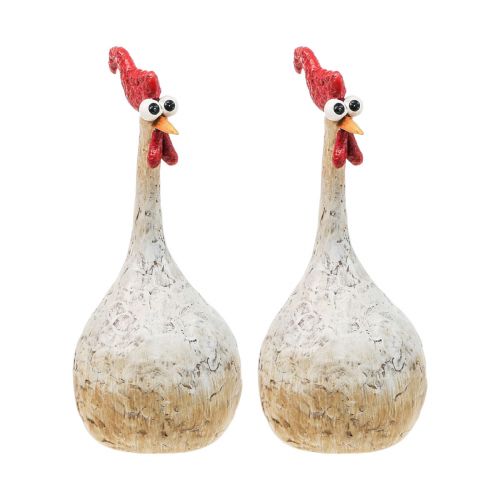 Produkt Dekoracyjne kurczaki figurki dekoracyjne Dekoracja wielkanocna kurczak zabawny wys. 15cm 2 szt