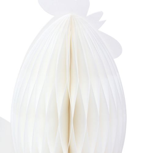 Produkt Papier dekoracyjny o strukturze plastra miodu z kurczaka biały pomarańczowy 5,5×3,5×6cm 6szt