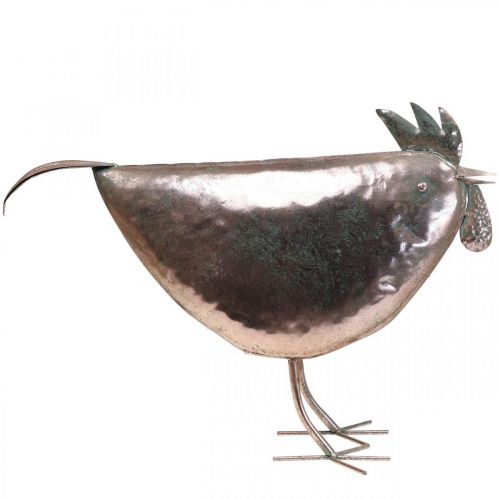 Produkt Deco Chicken Metal Deco Metal Bird Metallic Rose 51×16×36cm