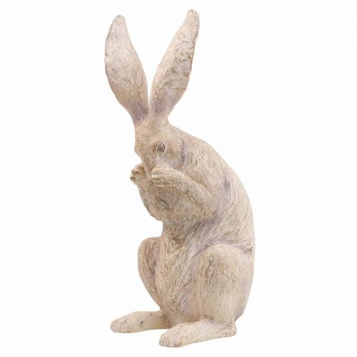 Floristik24 Dekoracyjny królik siedzący deco figurki królik para W37cm 2szt