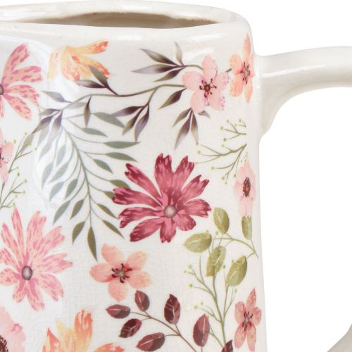 Floristik24 Dekoracyjny dzbanek kwiaty ceramiczny wazon fajansowy vintage 19,5cm
