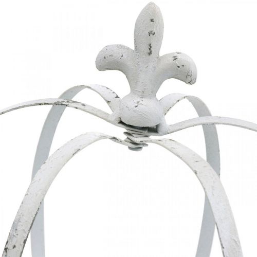 Floristik24 Deco Crown White Shabby Chic Metalowa dekoracja ogrodowa zestaw 3 szt.