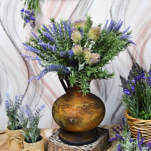 Produkt Deco Jug Antique Look Vase Vintage Metal Garden Decoration H26cm