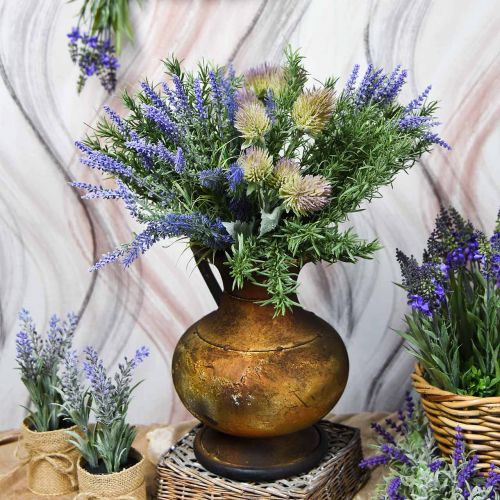 Floristik24 Deco Jug Antique Look Vase Vintage Metal Garden Decoration H26cm