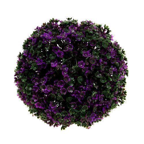 Produkt Kula dekoracyjna fioletowa wykonana z kwiatów sztuczna kula roślinna Ø15cm 1 szt