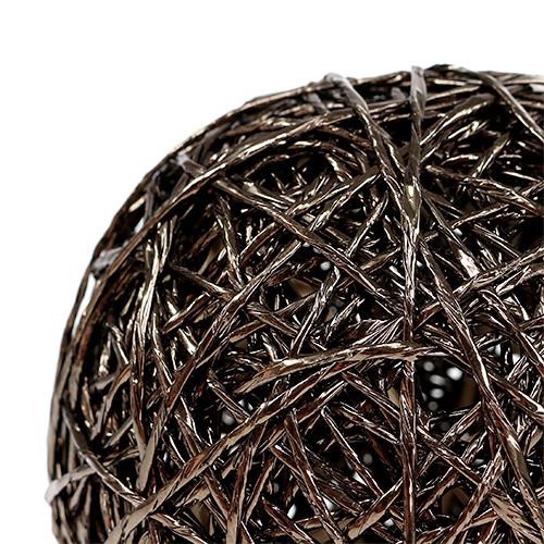 Deco Ball Dark Brown Ø15cm | Floristik24.pl