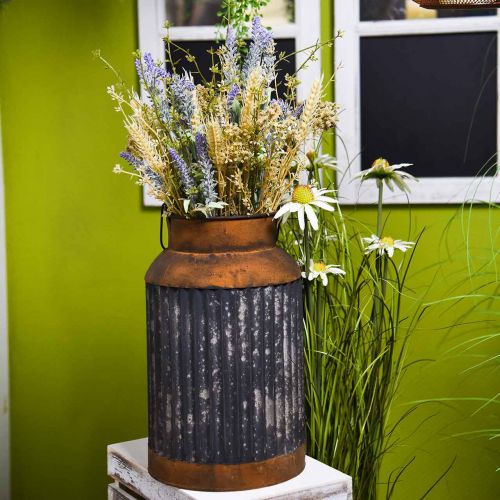 Floristik24 Deco Milk Can Vintage Look Metal Planter Garden Decoration H35cm