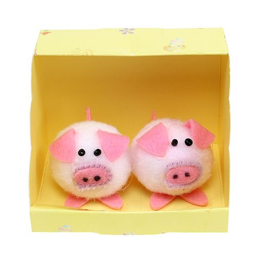 Floristik24 Zestaw Deco Piggy Pink 5cm