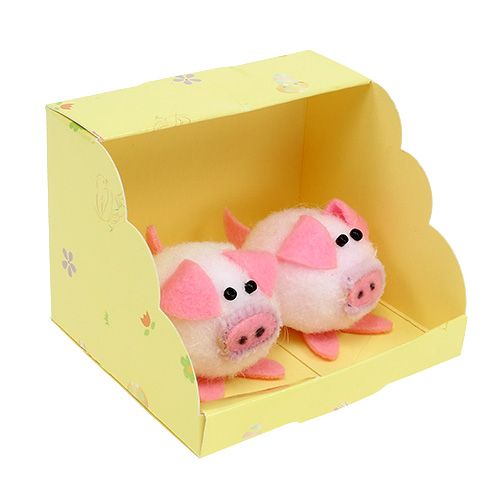 Floristik24 Zestaw Deco Piggy Pink 5cm